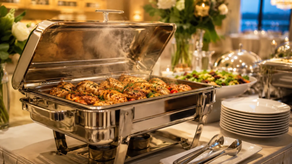 How a Chafing Dish Improves Buffet Service for Parties and Catering